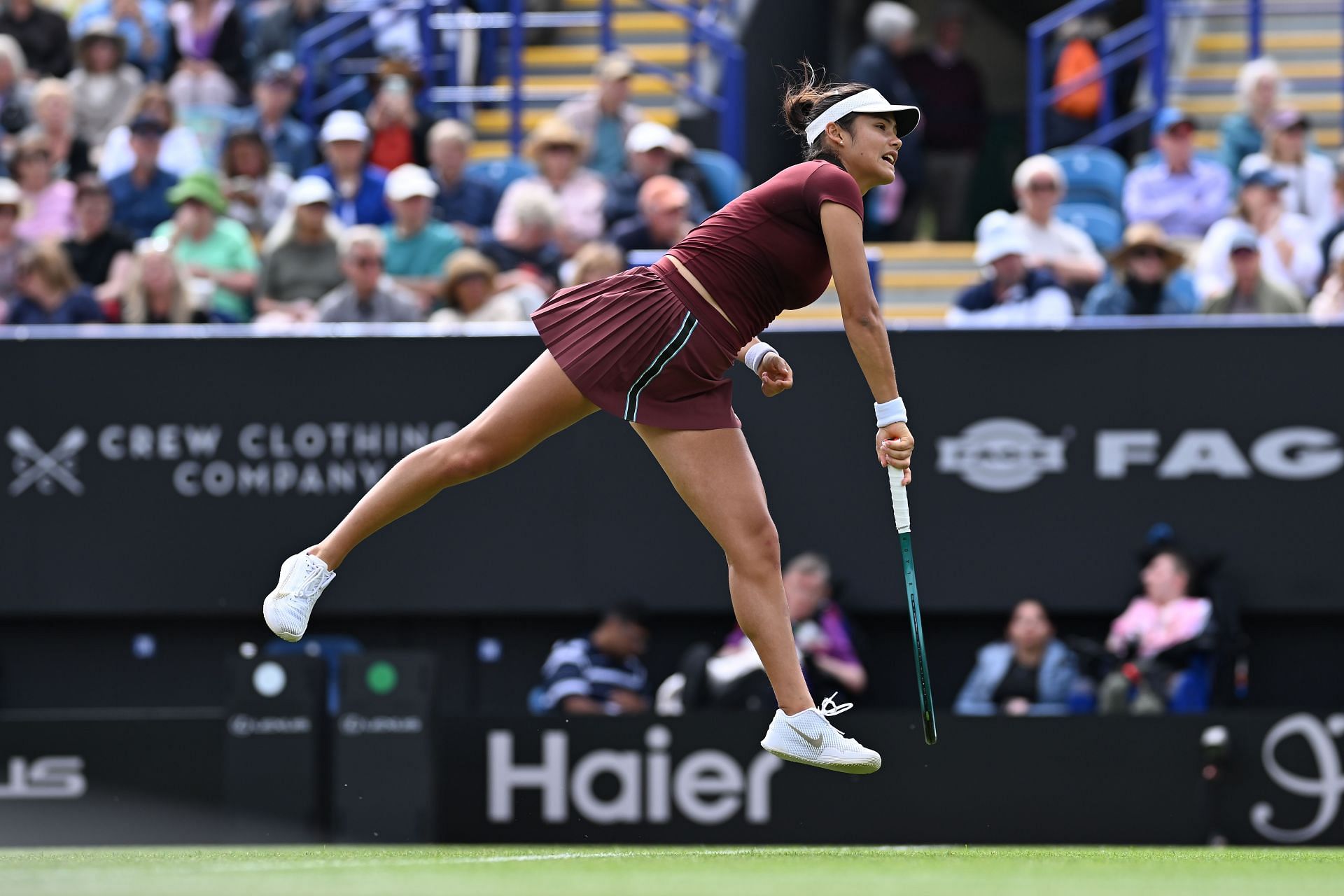 Raducanu at the Lexus Eastbourne Open - Day Two - Source: Getty